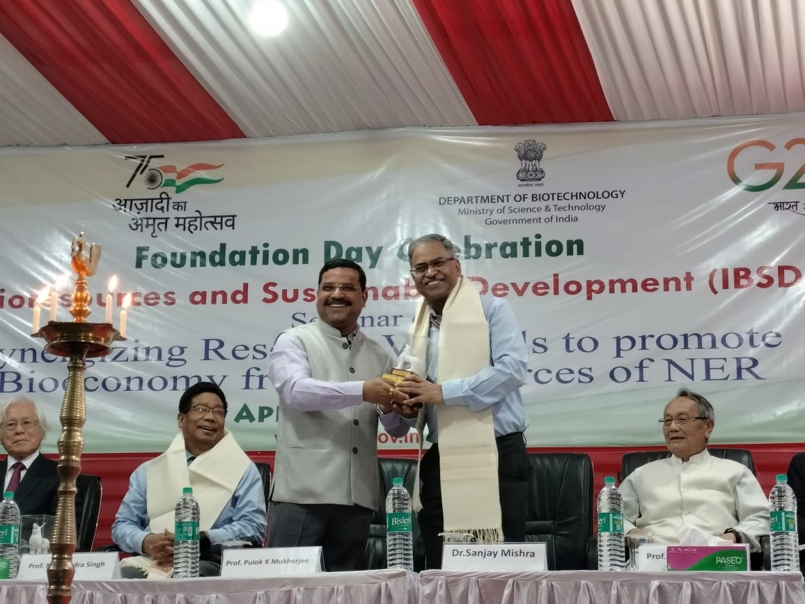 IBSD Organised 22nd Foundation Day Celebration And Seminar On Synergizing Research Verticals To Promote Bioeconomy From Bioreseouses Of NER On 26th April 2023 At Imphal