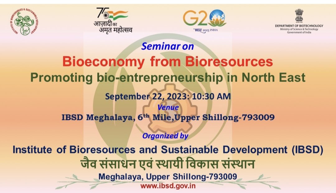 ibsd-is-organising-a-seminar-on-bioeconomy-from-bioresources-for-promoting-bio-entrepreneurship-in-north-east-at-ibsd-shillong-on-22nd-sept-2023-