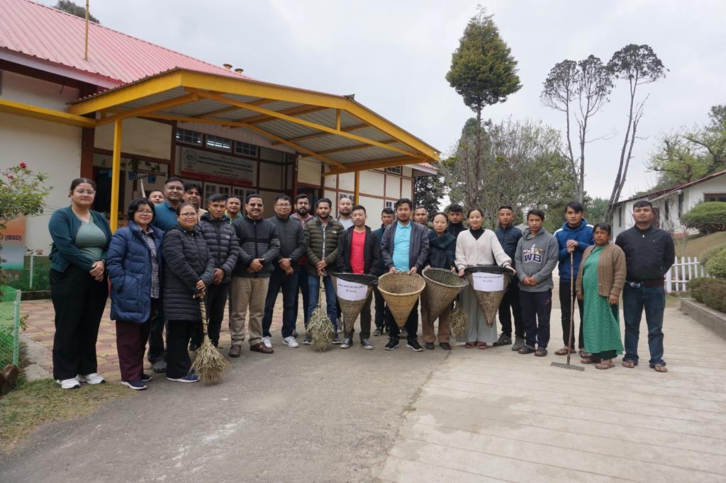 Cleaning drive as Zero Waste Initiative by BRIC IBSD at Imphal and Shilong Center