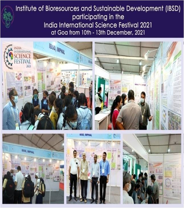 IBSD team participating in the India International Science Festival 2021 held at Goa from 10 to 13 Dec. 2021. The main purpose of IISF is the celebration of science by all.