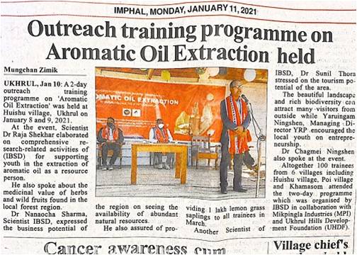 under-the-aegis-of-ibsd-impha-organised-a-two-days-outreach-cum-training-programme-on-aromatic-oil-extraction-was-held-at-huishu-village-ukhrul-district-manipur-during-8th-and-9th-january-2021-