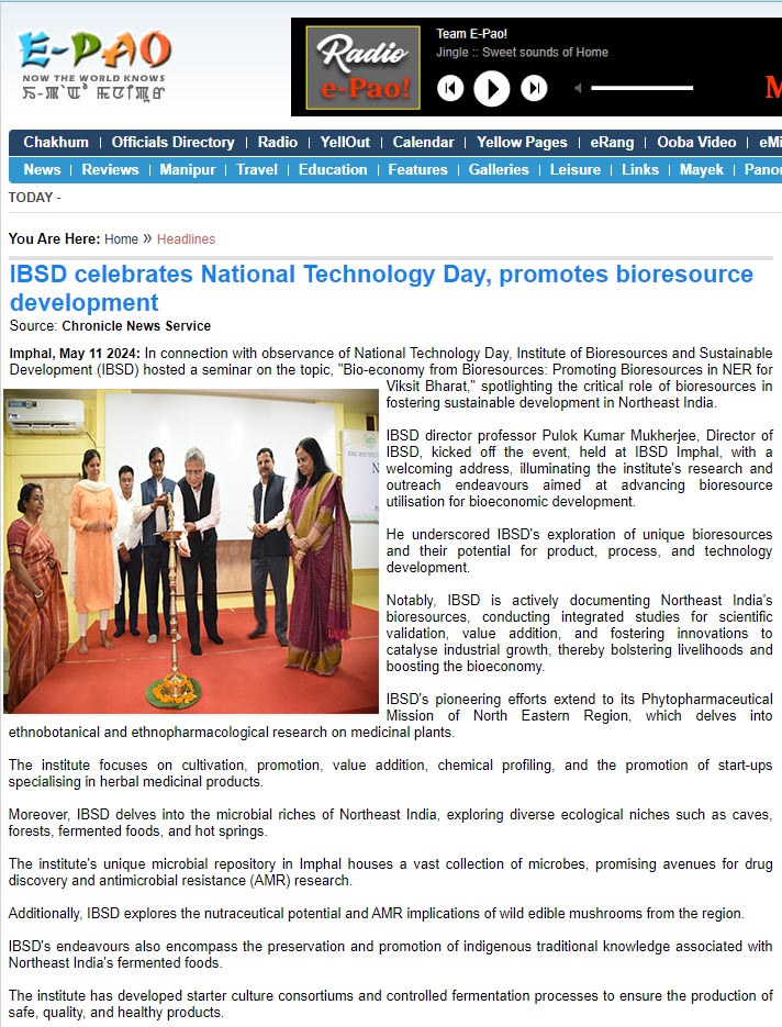 ibsd-celebrates-national-technology-day-2024-promotes-bioresource-development-